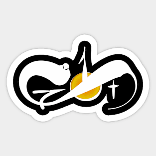 1 GOD Sticker